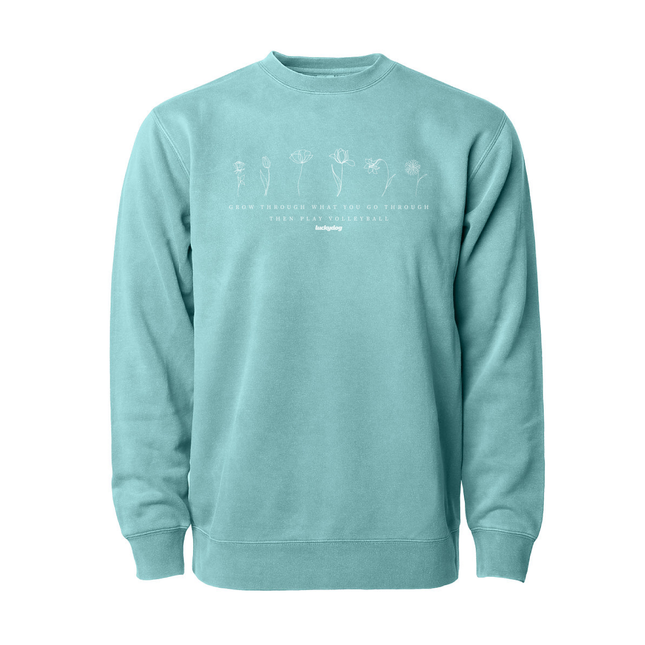 Growing Pains Crew in Pigment Mint