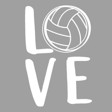 Volleyball Love Stacked Decal