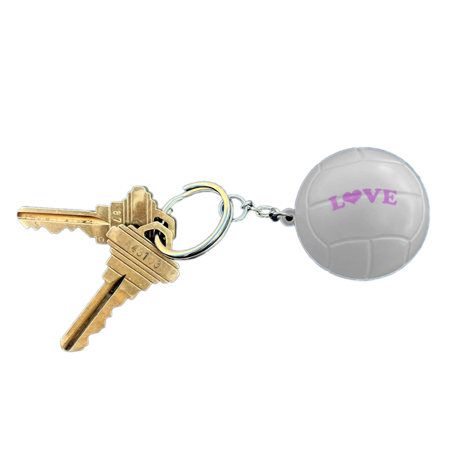 Love Foam Ball Keychain Lucky Dog Volleyball