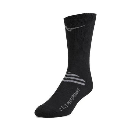 Mizuno Runbird Crew Sock in Black