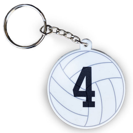 Volleyball Number Keychains 1-20